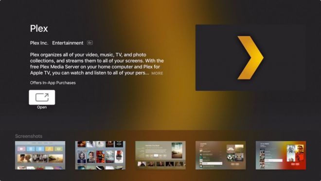 Nuova Apple TV arriva Plex