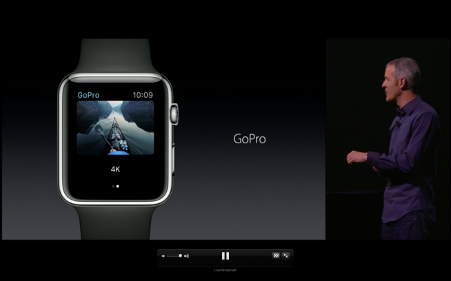Le GoPro saranno controllabili da un app per Apple Watch.