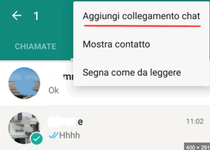 WhatsApp collegamento rapido home