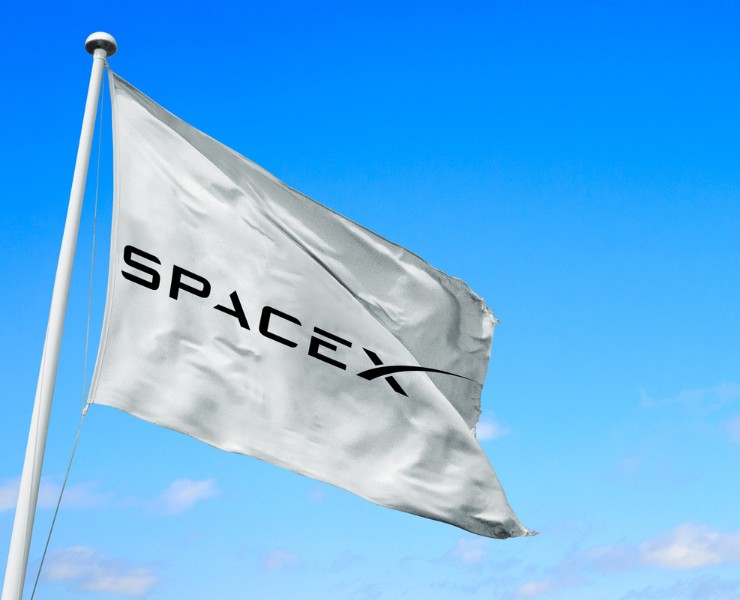 Logo SpaceX - Fonte Depositphotos - themagazinetech.com
